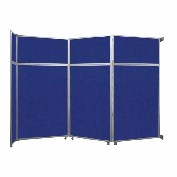 Operable Wall Folding Room Divider 11'9" x 8'5-1/4" Royal Blue Fabric, Versare, Mfr#: 1070305