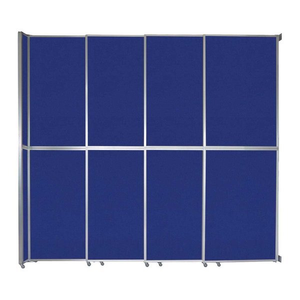 Operable Wall Sliding Room Divider 12'8" x 12'3" Royal Blue Fabric, Versare, Mfr#: 1072405-2