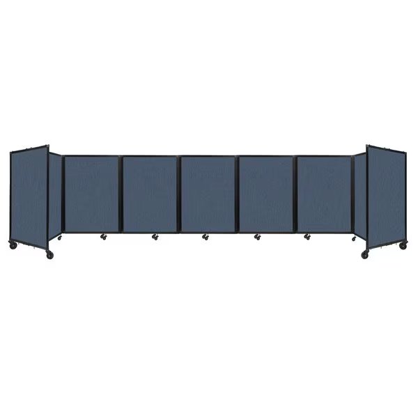 Room Divider 360 Folding Portable Partition 19'6" x 4' Ocean Fabric, Versare, Mfr#: 1148715