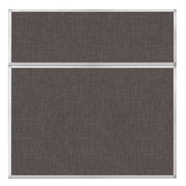 Hush Panel Configurable Cubicle Partition 6' x 6' Mocha Fabric, Versare, Mfr#: 1812511