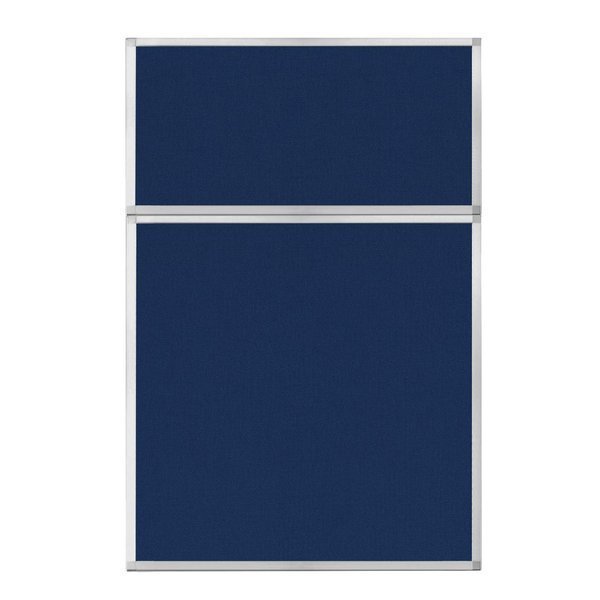 Hush Panel Configurable Cubicle Partition 4' x 6' Navy Blue Fabric, Versare, Mfr#: 1850603
