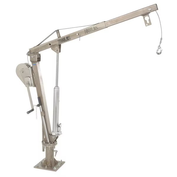 Stainless Steel Winch Jib Crane, Vestil, Mfr#: WTJ-2-SS