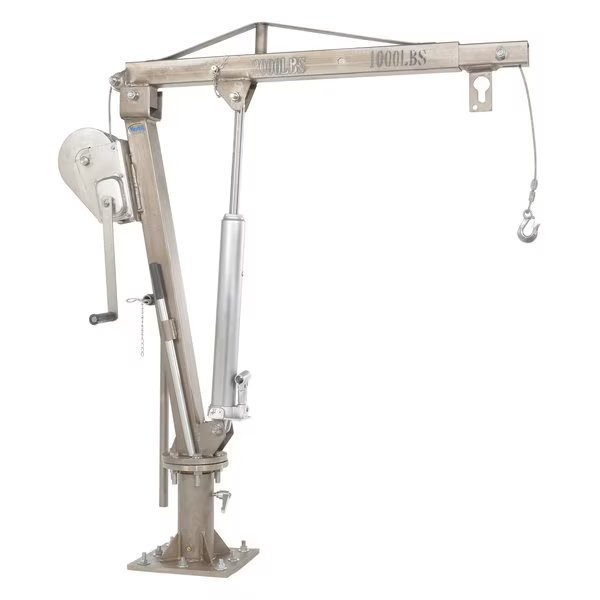Stainless Steel Jib Crane 52" Reach, Vestil, Mfr#: WTJ-4-SS