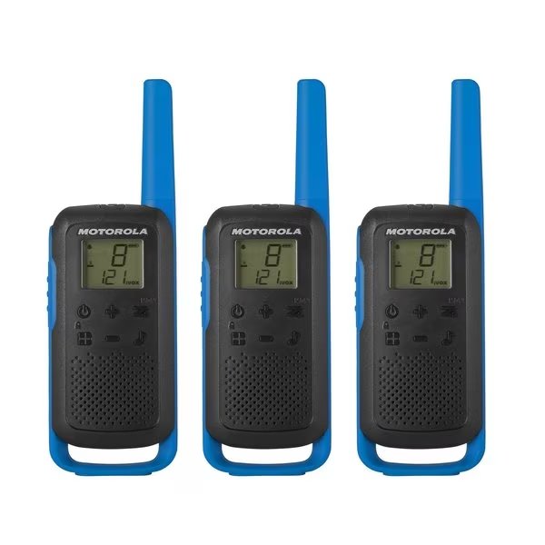 Two-Way Radio Black W/Blue Three-Pack, Motorola Solutions, Mfr#: T270TP