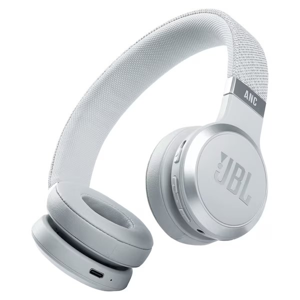 Live 460NC Bluetooth On Ear Headphones, White, Jbl, Mfr#: JBLLIVE460NCWHTAM