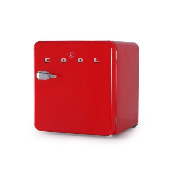 1.6 Cu. Ft. Refrigerator, Vintage Style Refrigerator, Small Refrigerator With Freezer, Red, Commercial Cool, Mfr#: CCRR16HR