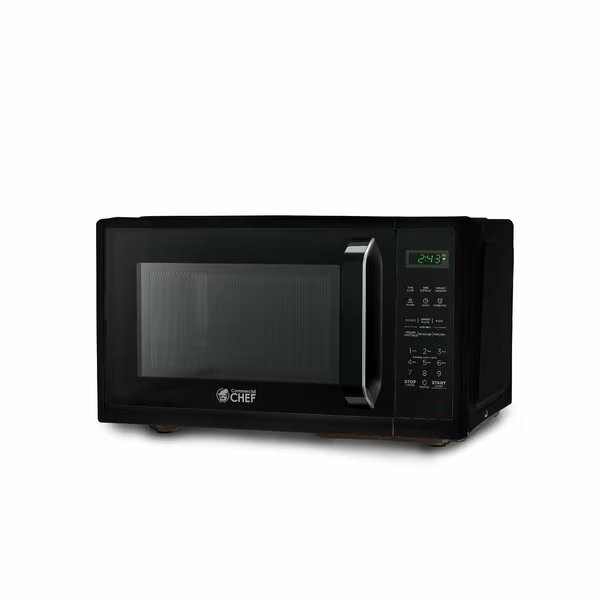 0.9 cu ft. Countertop Microwave Oven, Black, Commercial Chef, Mfr#: CHM9MB