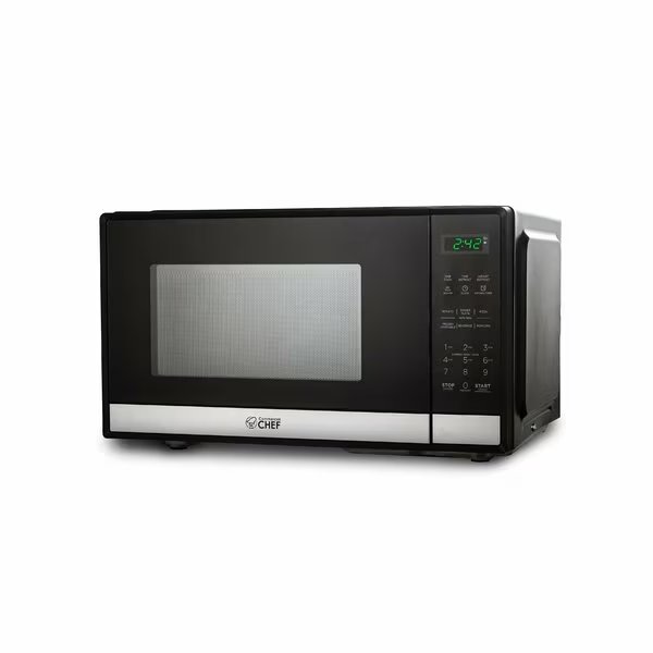 0.9 cu ft. Countertop Microwave Oven, Stainless Steel, Commercial Chef, Mfr#: CHM9MS