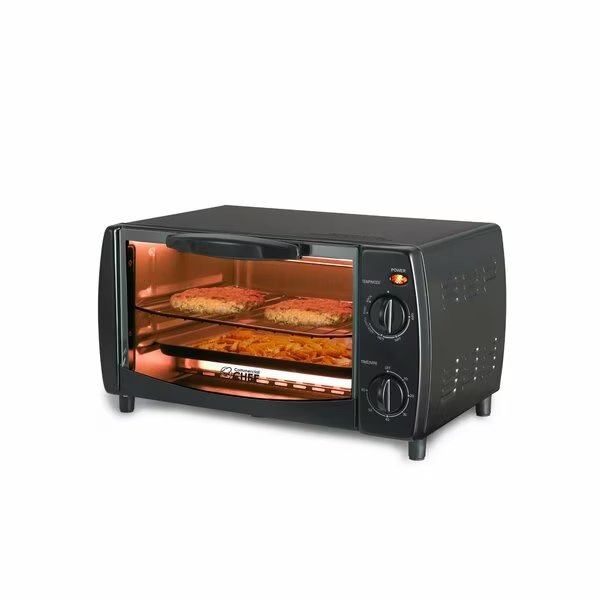 4 Slice Mechanical Toaster Oven, Commercial Chef, Mfr#: CHTO40B