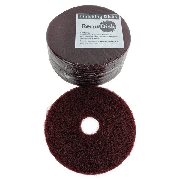 GlassRenu RenuDisks Red  5 Inch, Glass Renu, Mfr#: 106-4051