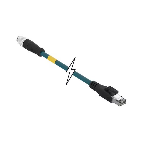 CSE M12 ETH 4P DC MA STR RJ45 WSOR 3M, Woodhead, Mfr#: E16A06016M030