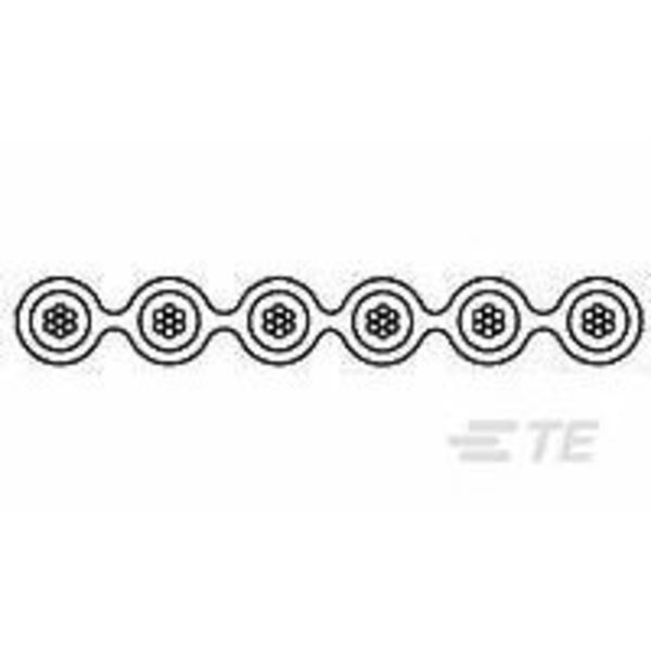14P. RIBBCBL 28AWG P1.27 RL=100FT, Te Connectivity, Mfr#: 1-162400-4