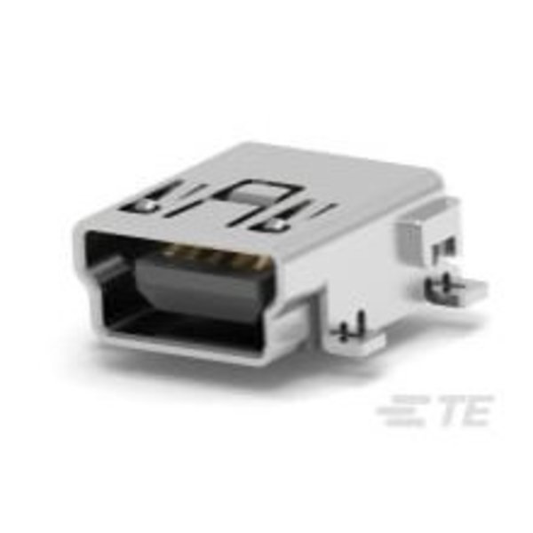 MINI USB  TYPE B  R/A  SMT, Te Connectivity, Mfr#: 1-1734035-1