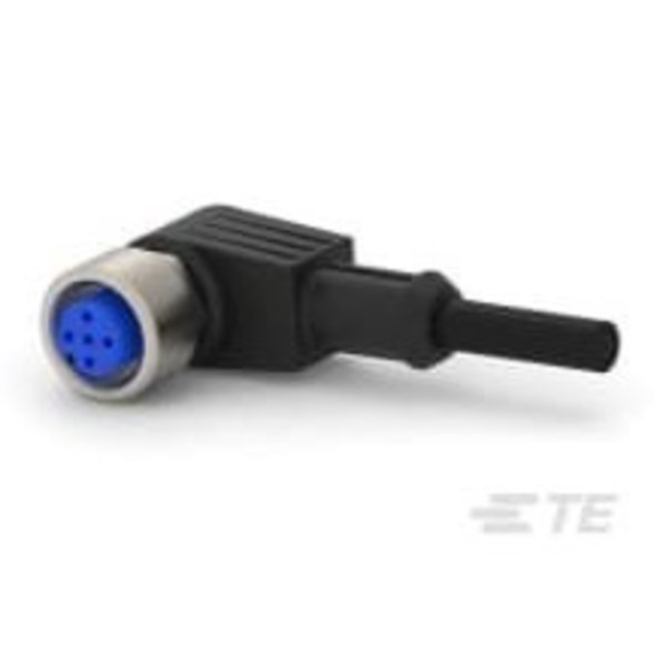 M12 x 1.0 angled socket pigt shld A, Te Connectivity, Mfr#: 1-2273097-3
