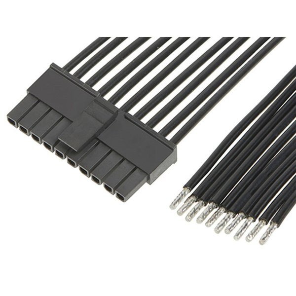 Micro-Fit 3.0 Female-To-Pigtail Off-The-Shelf (Ots) Cable Assembly, Single Row, Molex, Mfr#: 2147511101