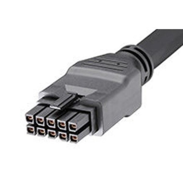 Mega-Fit-To-Mega-Fit Off-The-Shelf (Ots) Overmolded Cable Assembly, Dual Row, Molex, Mfr#: 2451361020