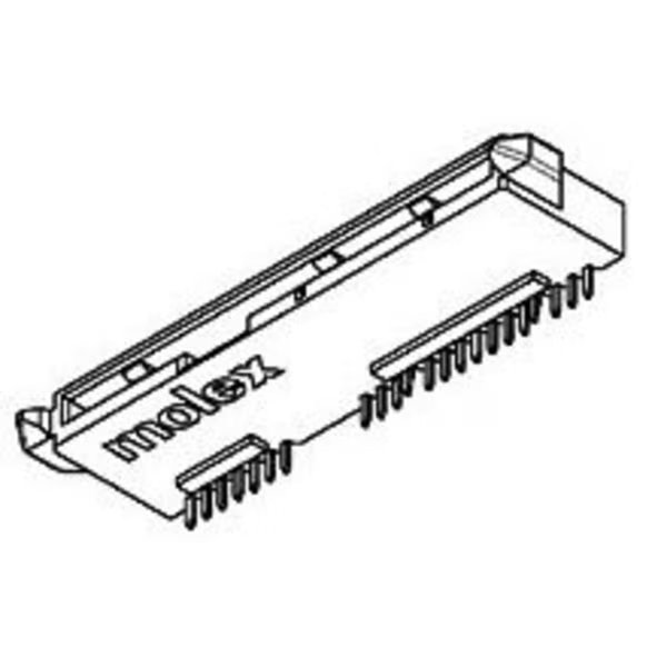 Combo Sas With Arris On Both Surface Ra, Molex, Mfr#: 473632002
