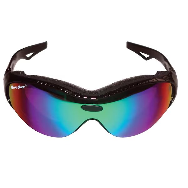 SAFETY GOGGLE w/SMOKE lens BLUMIRROR finish, Walter Surface Technologies, Mfr#: G-HOL-B1205