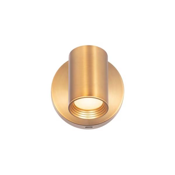 Kepler 5in LED Reading Light 3000K in Aged Brass, Dweled, Mfr#: BL-212