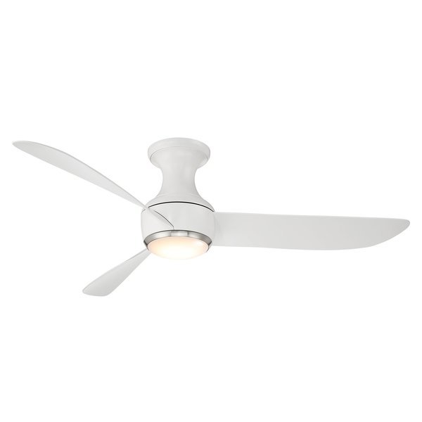 Corona 3-Blade Flush Mount Ceiling Fan, Modern Forms, Mfr#: FH-W2203-52L