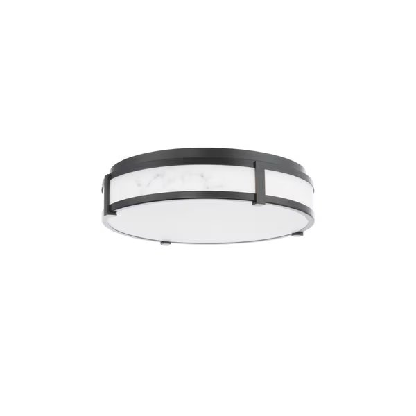 Constantine 18in LED Flush Mount 3000K in Black, Dweled, Mfr#: FM-272