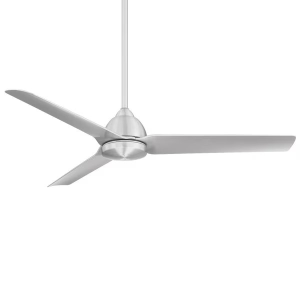 Mocha Indoor and Outdoor 3-Blade Smart Ceiling Fan 54in Brushed Aluminum with Remote Control, Wac, Mfr#: F-001