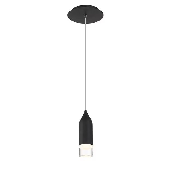 Action 8in LED Pendant 3000K in Black, Dweled, Mfr#: PD-769