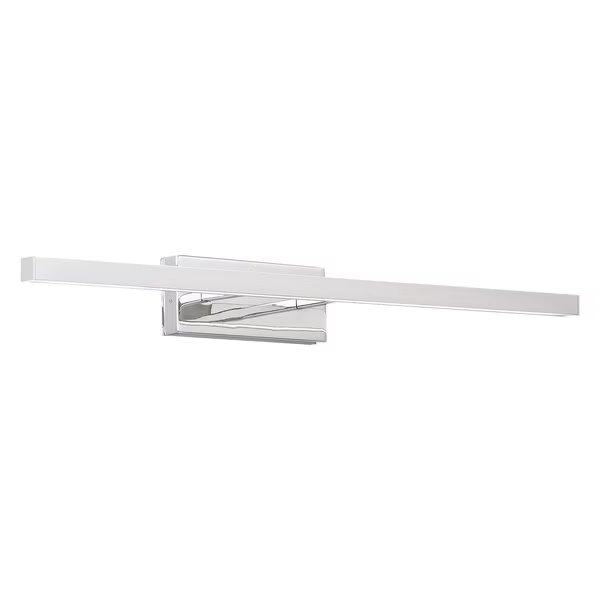 Parallax 23in LED Up or Down Vanity or Wall Light 3-CCT 2700K-3000K-3500K Set to 3000K in Chrome, Dweled, Mfr#: WS-731