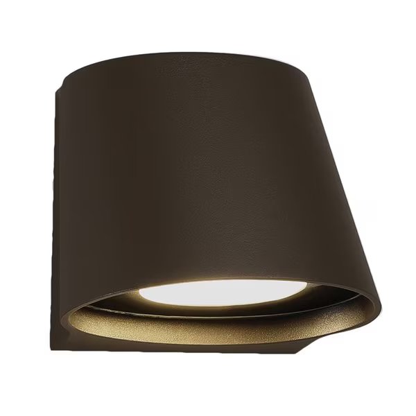 Mod 7in LED Indoor and Outdoor Wall Light 3000K in Bronze, Dweled, Mfr#: WS-W656