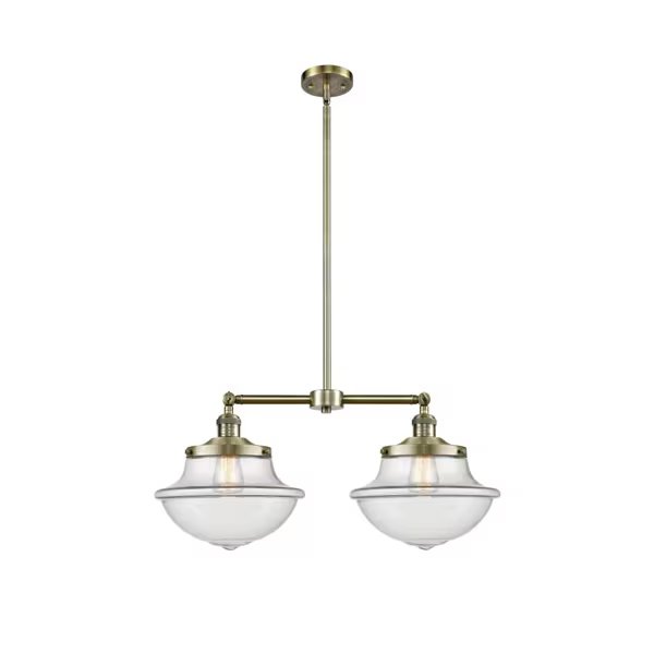2 Light Vintage Dimmable Led Oxford 22 Inch Chandelier, 694455