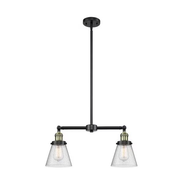 2 Light Small Cone 22 Inch Chandelier, 694212