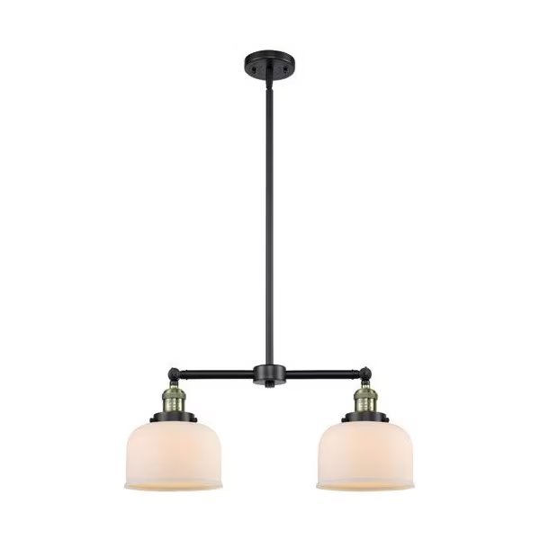 2 Light Vintage Dimmable Led Large Bell 22 Inch Chandelier, 694208