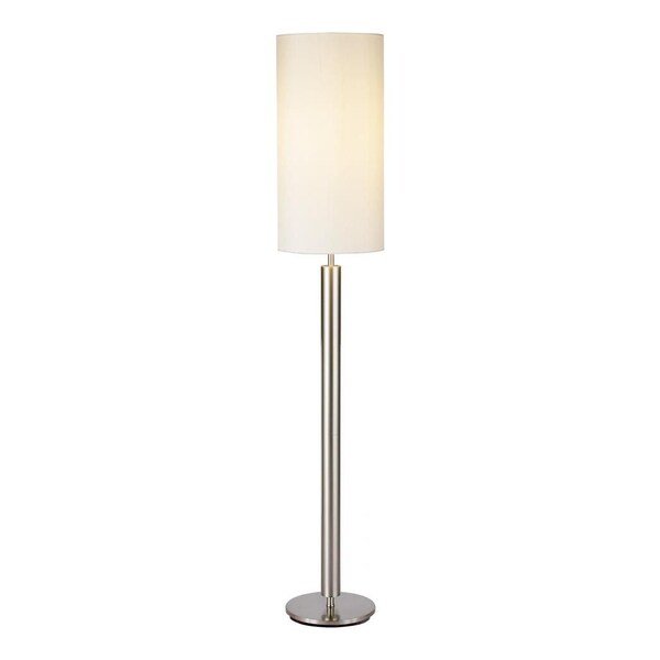 Hollywood Floor Lamp In Satin Steel