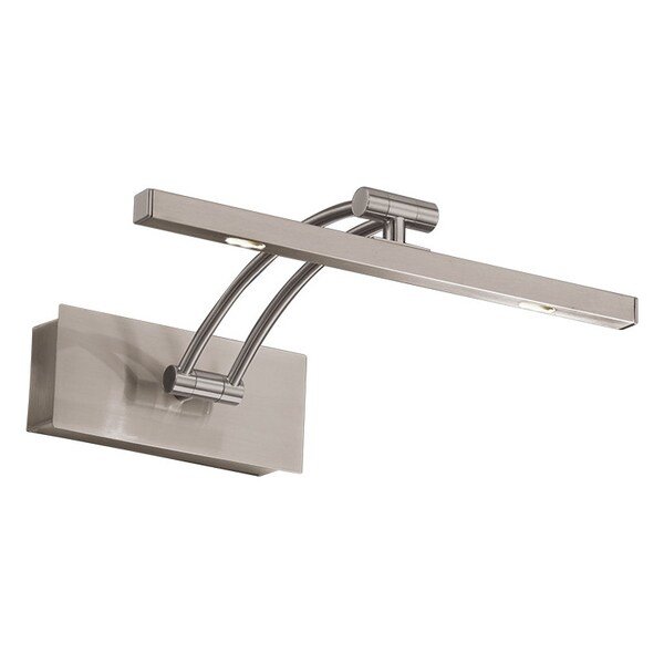 2X 3.4W Led Picture Light W/ Matte Nickel Finish, 487227