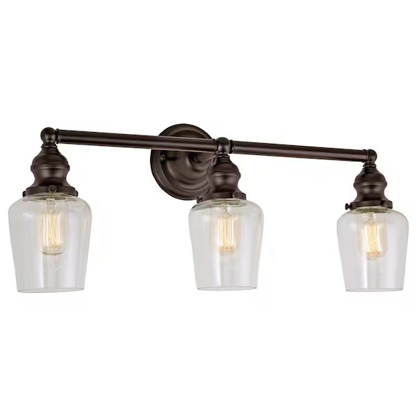 Union Square Three Light Liberty Bathroom Wall Sconce