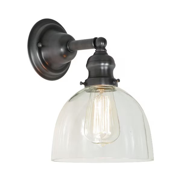 One Light Union Square Wall Sconce Gun Metal Finish 7 Wide", 686365