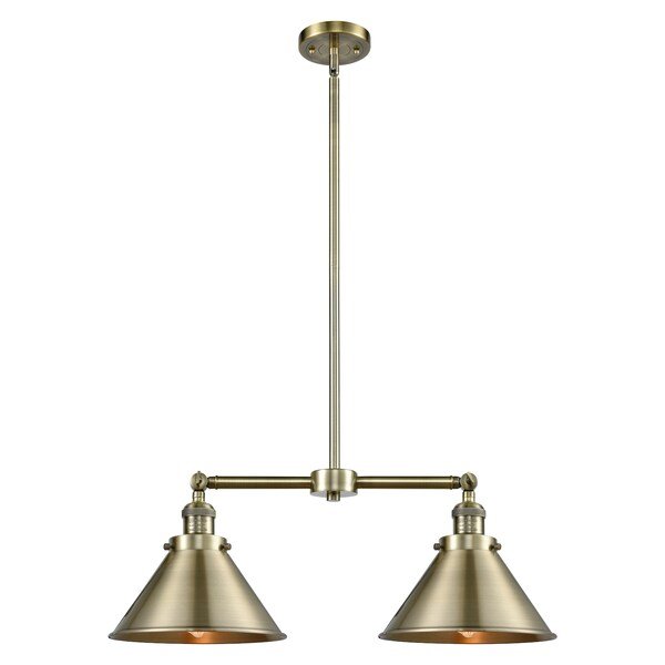 2 Light Small Bell 22 Inch Chandelier, 694425