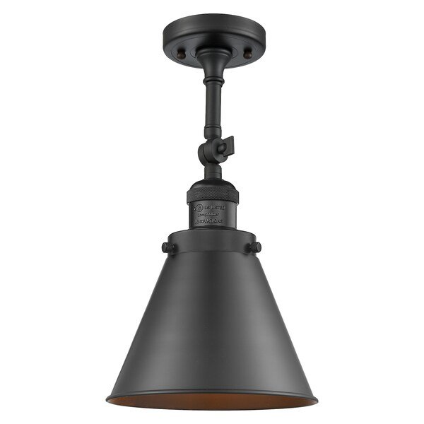 1 Light Appalachian 8 Inch Semi-Flush Mount, 698704