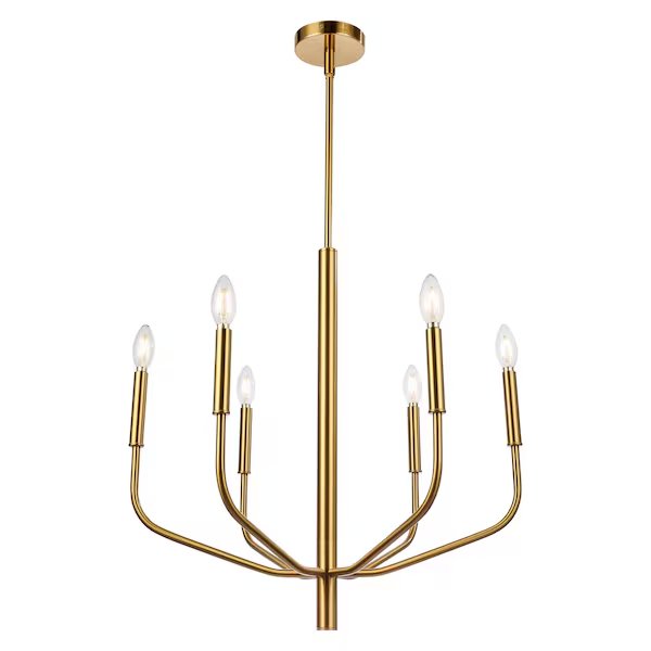 6Lt Chandelier, Agb Finish