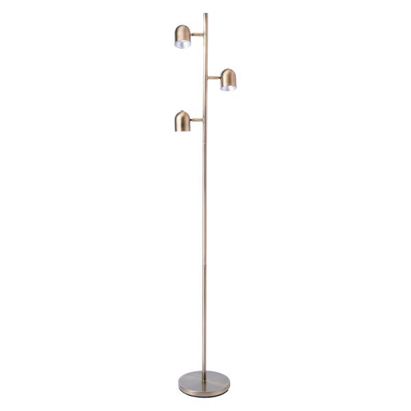 Led 3-Lite Floor Lamp, Ab, Type Led 5Wx3, 718669