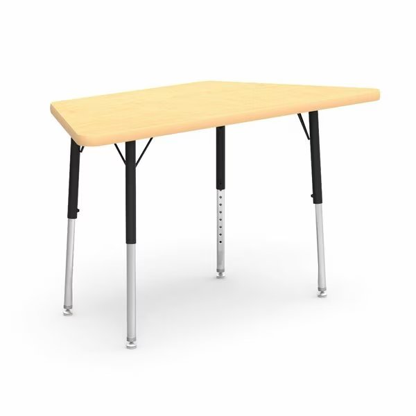 20.75 in. W X 48 in. L X 17-25 in. H, Fusion Maple Top / Beige Edge, Virco, Mfr#: 48TRAP48LO