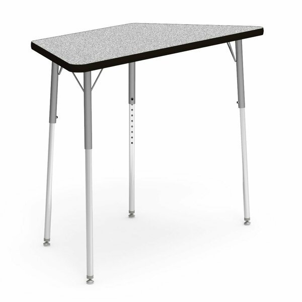 20.75 in. W X 48 in. L X 22-30 in. H, Grey Nebula Top / Black Edge, Virco, Mfr#: 48TRAP48