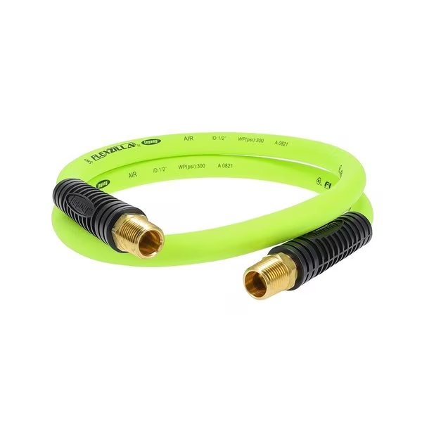 Whip Hose with Swivel, 1/2" x 4 (3/8" M, Flexzilla, Mfr#: HFZ1204YW3S