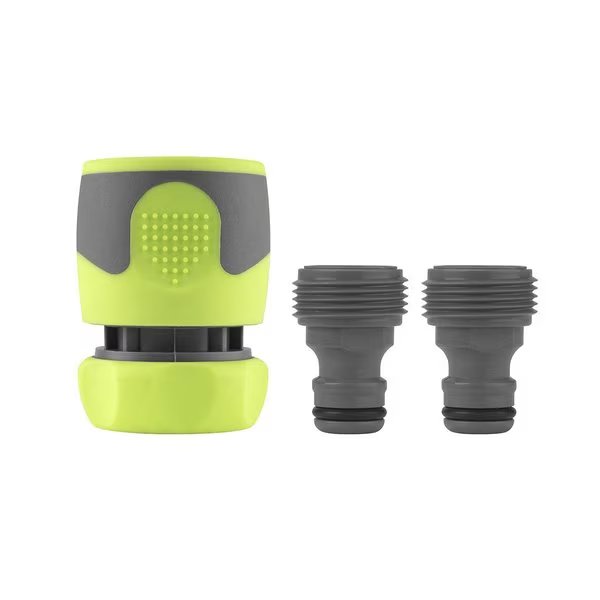 Quick-Connect Fittings 3Pc Coupler Plug Kit, Flexzilla, Mfr#: HFZGAK12