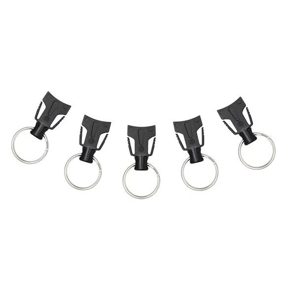 5-Pack key ring set for Quik Connect retractable keychain, Large 1.125in, Key-Bak, Mfr#: 0KM0-00AA4-5