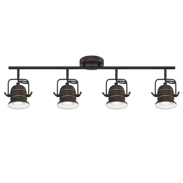Fixture Ceiling Track 50W 4-Light Boswell GU10 Base Bulb ORB High-Light, Westinghouse, Mfr#: 6116800