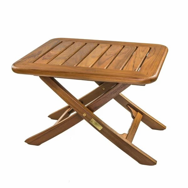 Small Slat Top Adjustable Table, Whitecap Teak, Mfr#: 60028