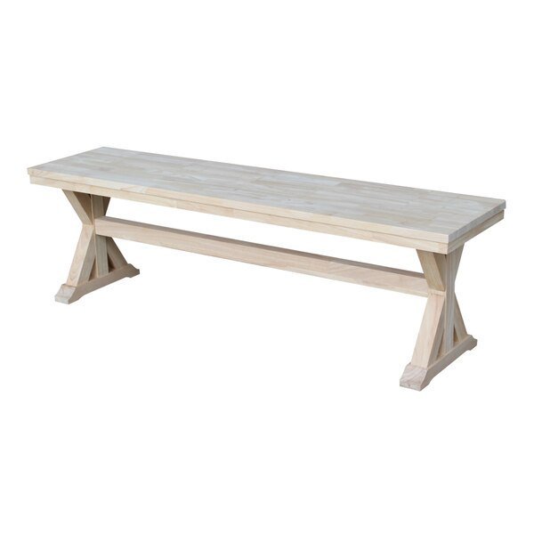 Canyon Collection Solid Bench, Unfinished, International Concepts, Mfr#: BE-6015T