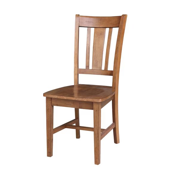 Set of Two San Remo Splatback Chair, Distressed Oak, International Concepts, Mfr#: C42-10P