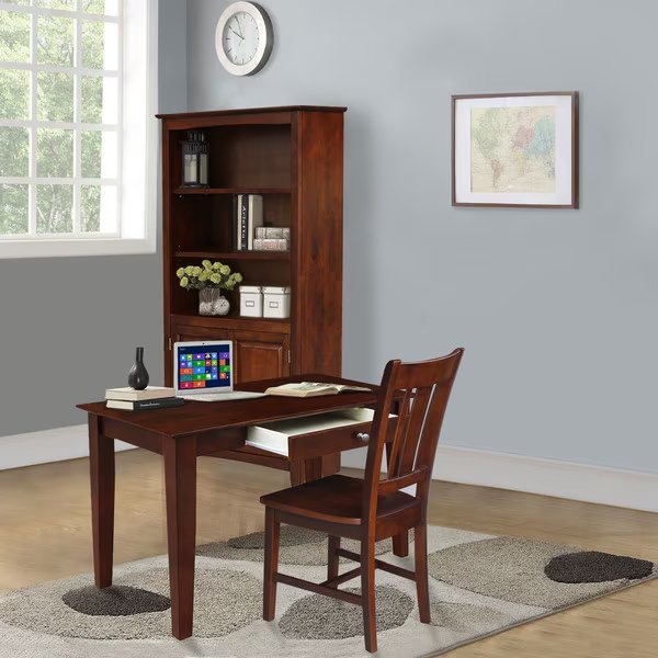 Rectangle Writing Table, 36 X 20 X 30, Wood Espresso, International Concepts, Mfr#: OF581-49